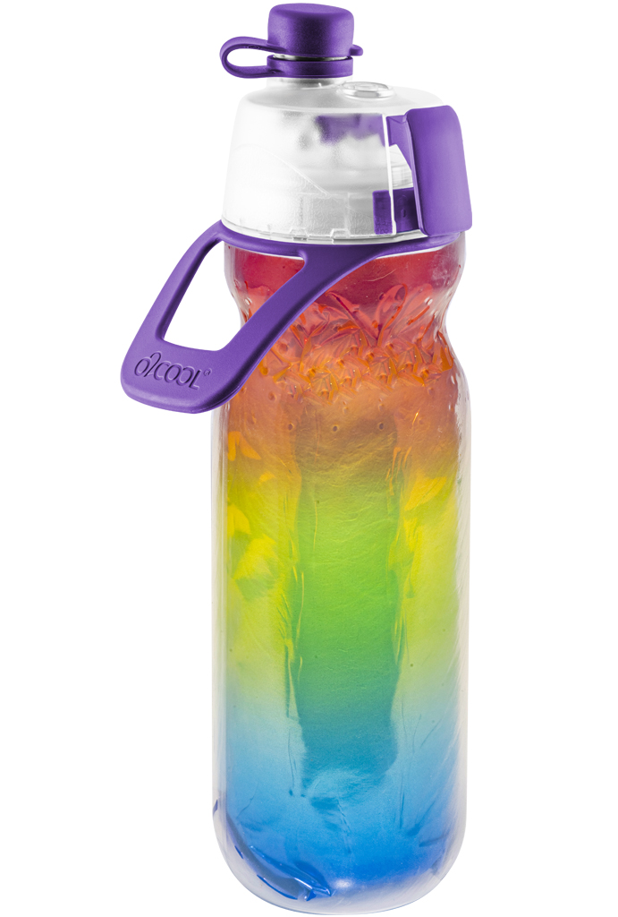 ELITE MIST N SIP 20 OZ WATER BOTTLES.-RAINBOW
