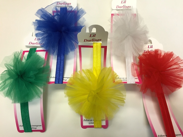 Color War Pom Pom Headbands