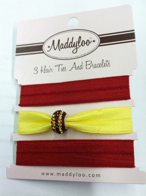 Maddyloo Hair Ties/Bracelet with Rhiinestone