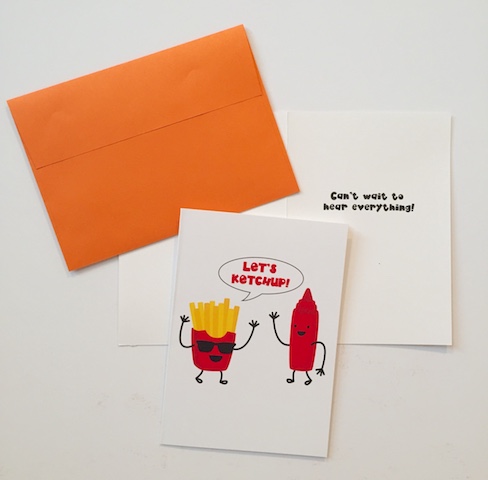 Greeting Card-Let's Ketchup