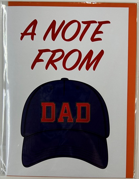 GREETING CARDS-A NOTE FROM DAD