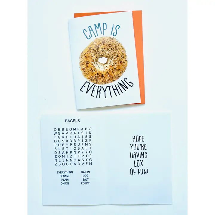 GREETING CARD-CAMP IS EVERYTHING