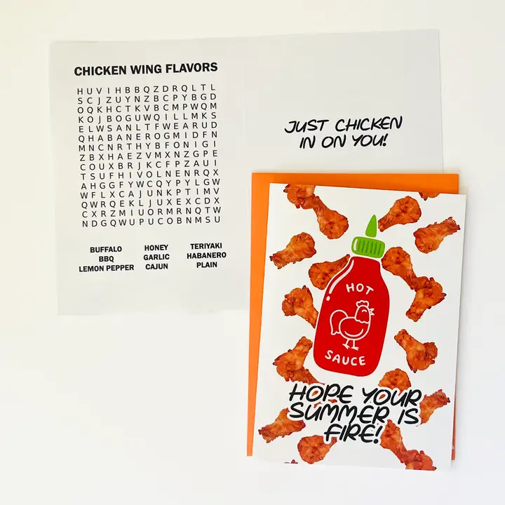 GREETING CARD-HOPE YOUR SUMMER IS FIRE