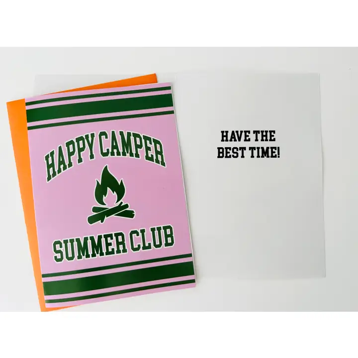 GREETING CARD-CAMPER SUMMER CLUB