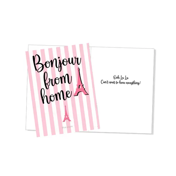 BONJOUR FROM HOME-GC WITH SHOE CHARM
