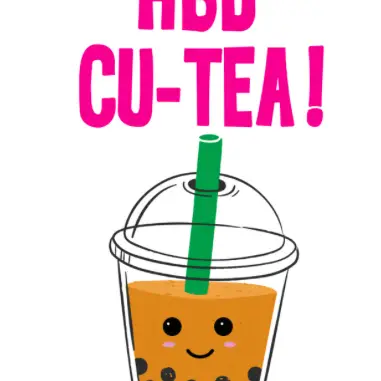 GREETING CARDS-HAPPY BIRTHDAY CU TEA