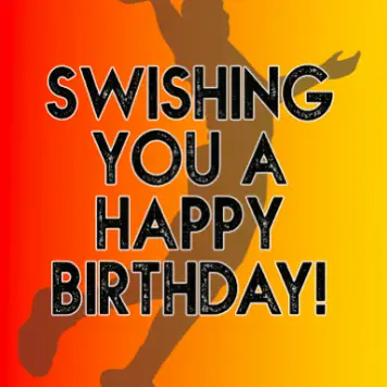GREETING CARD-SWISHING YOU A HAPPY BIRTHDAY
