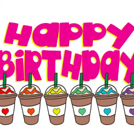 GREETING CARDS-LATTE BIRTHDAY