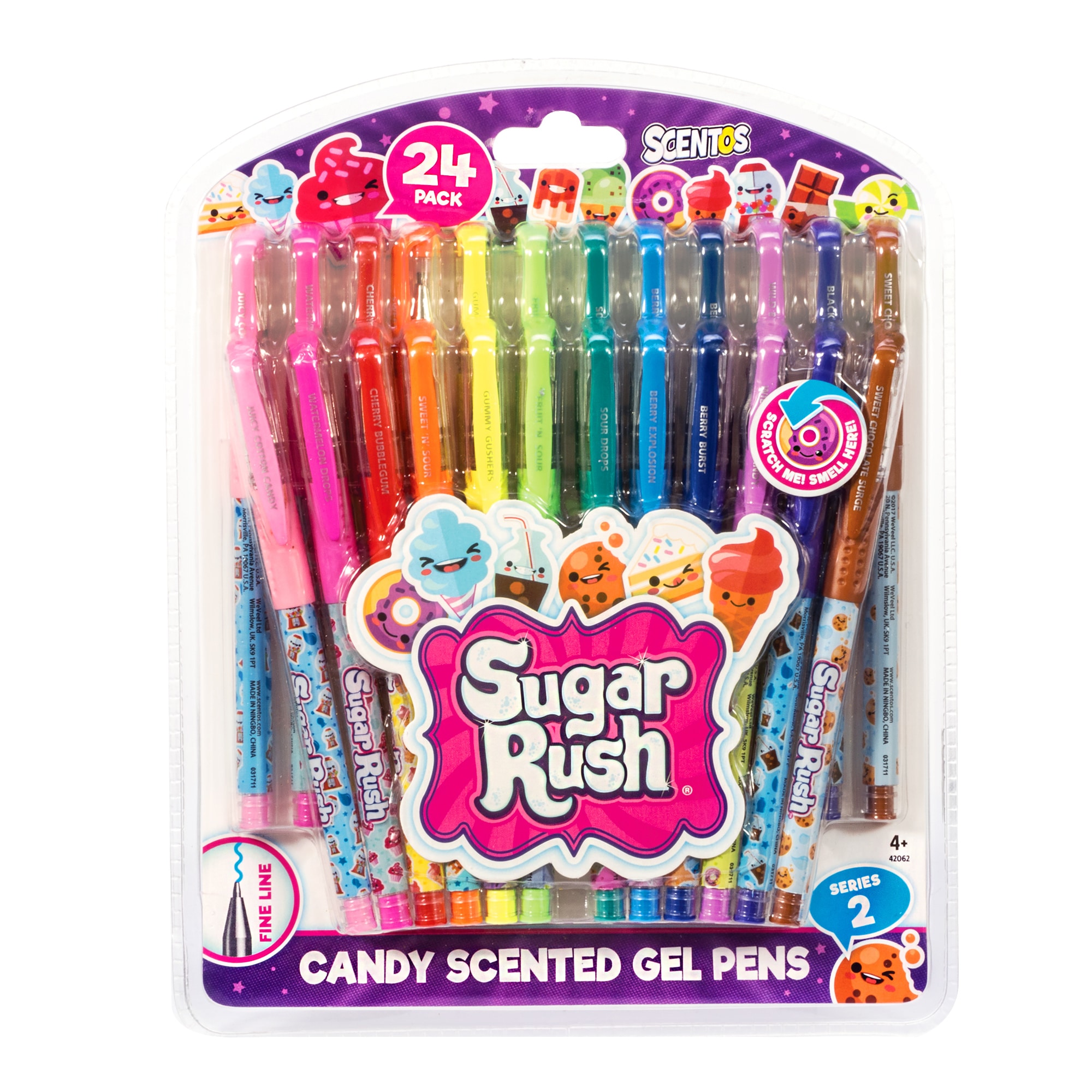 SCENTED GEL PEN SET 24CT