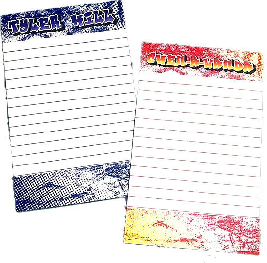 OMBRE & GRAFITTI CAMP MEMO PADS (Camp Stationery)