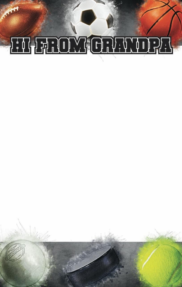 POWDER SPORTS BALLS GRANDPA MEMO PAD (Camp Stationery)