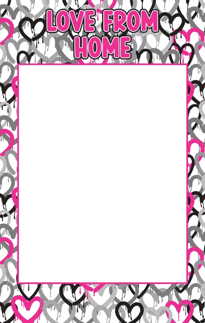 GRAFITTI HEARTS FROM HOME NOTEPAD