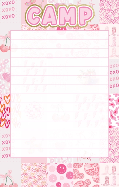 CAMP NOTEPAD-PREPPY AESTHETIC