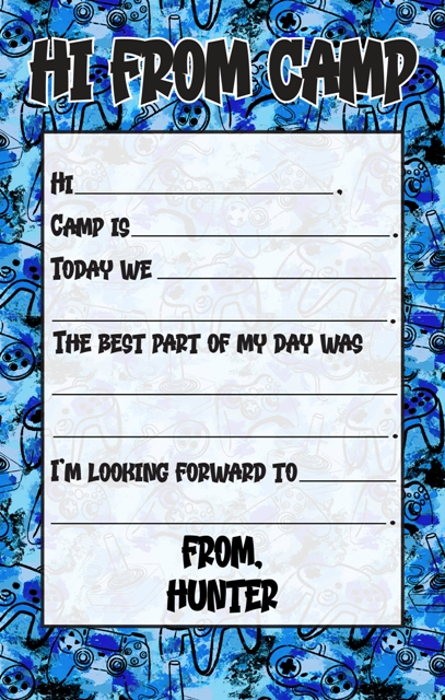CAMP NOTEPADS-CUSTOM-GRAFITTI GAMING