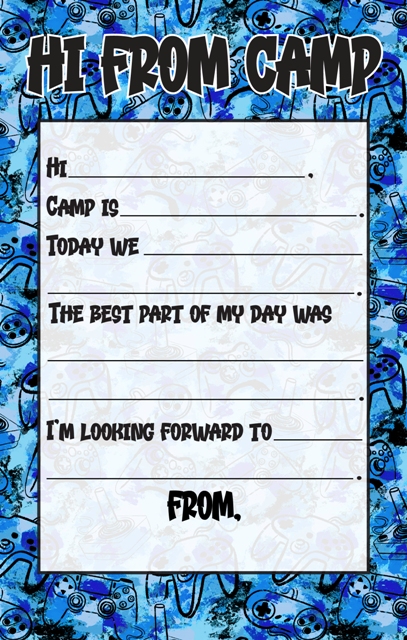 CAMP NOTEPAD-GRAFITTI GAMING FILL IN