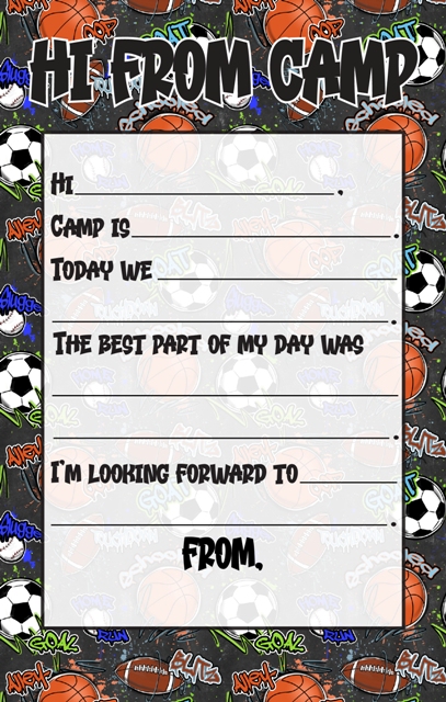 CAMP NOTEPAD-GRAFITTI SPORTS FILL IN