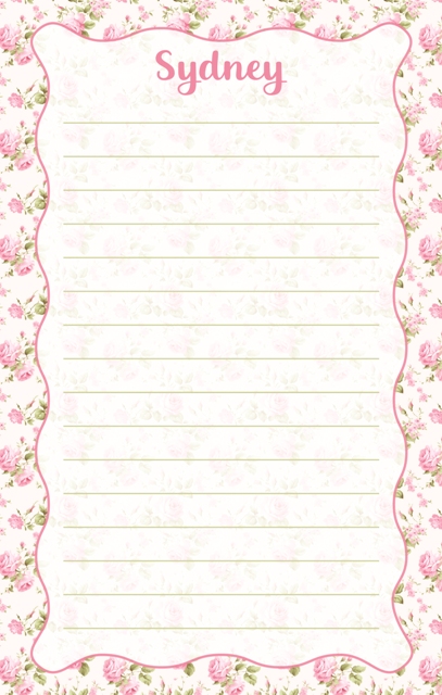 CAMP NOTEPADS-CUSTOM-ROSEBUDS