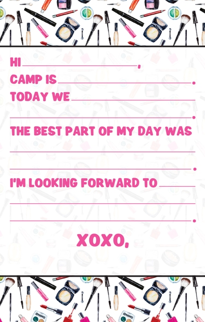 CAMP NOTEPAD-WATERCOLOR MAKEUP FILL IN