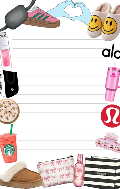 CAMP NOTEPAD-SHOP GIRL