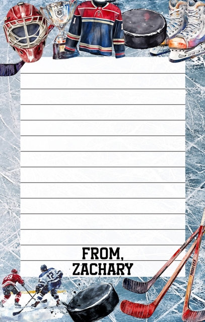 CAMP NOTEPADS-CUSTOM-HOCKEY FUN