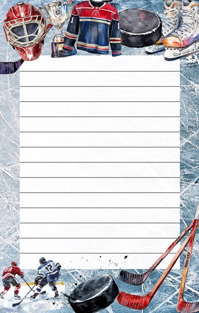 CAMP NOTEPAD-HOCKEY FUN