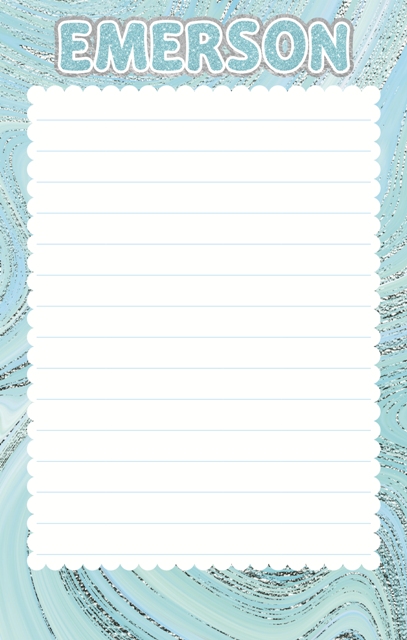 CAMP NOTEPADS-CUSTOM-AQUA MARBLE