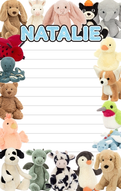 CAMP NOTEPADS-CUSTOM-JELLYCAT
