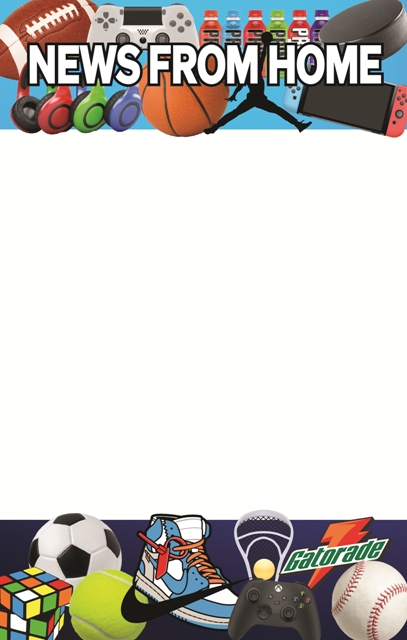 SPORTS & GAMES COLLAGE FROM HOME NOTEPAD