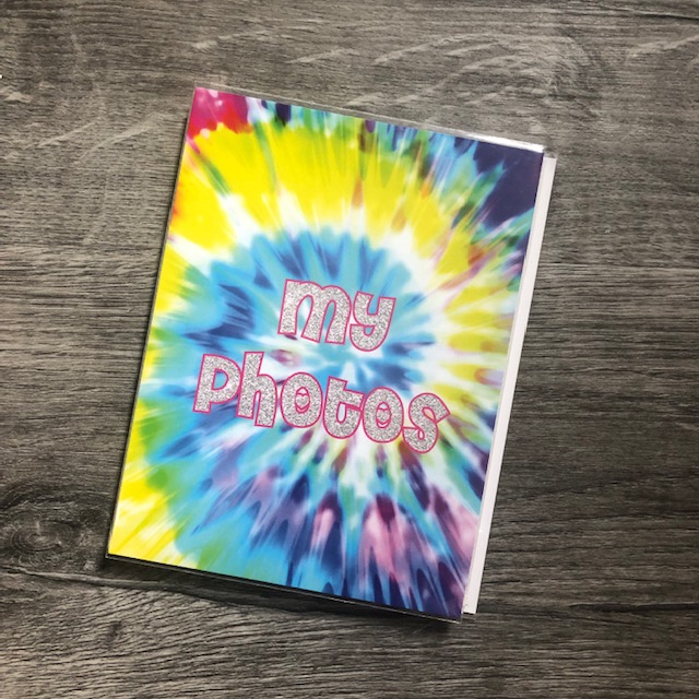 MINI PHOTO ALBUM BRIGHT TIE DYE