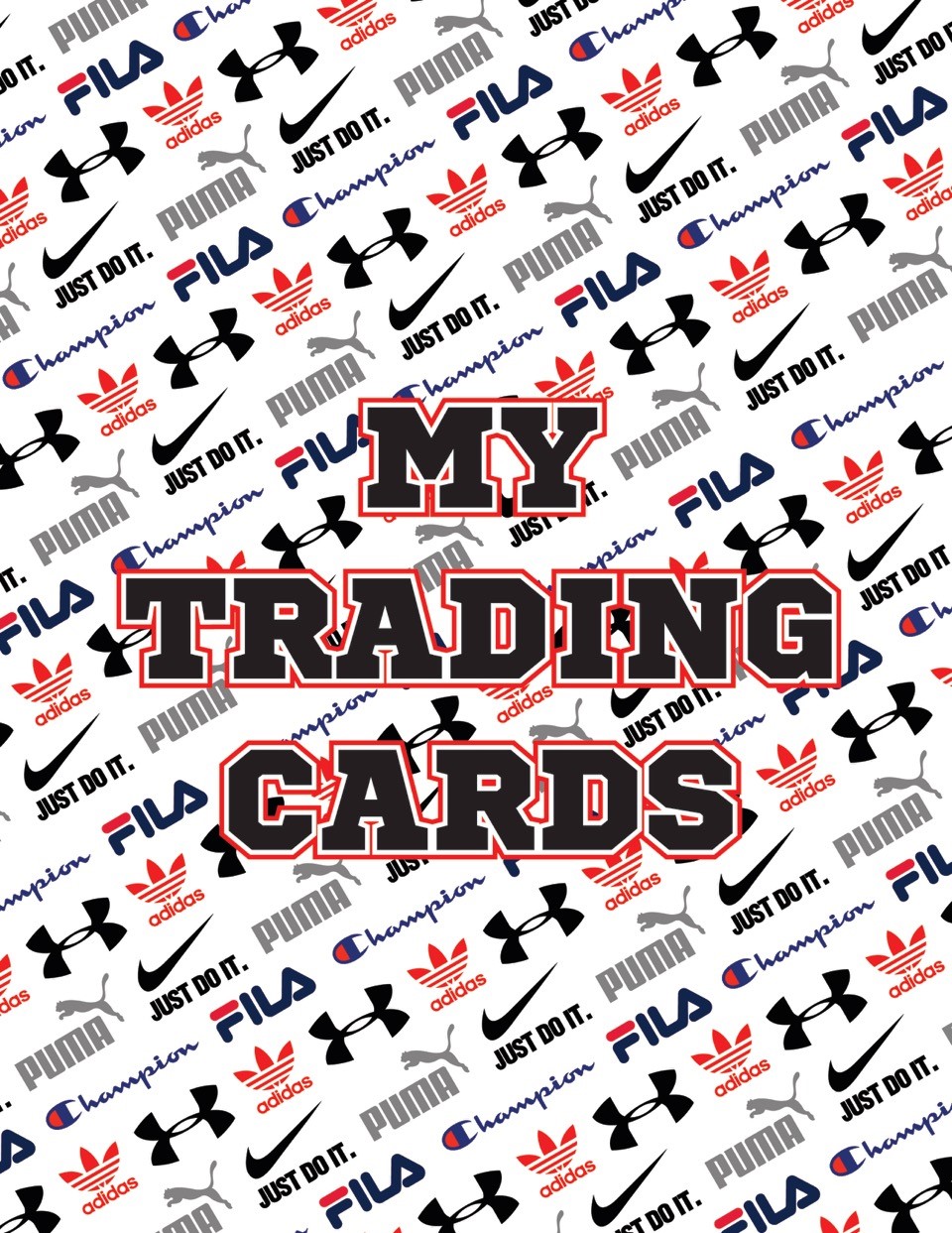 TRADING CARD BOOK-ATHLETIC LOGO