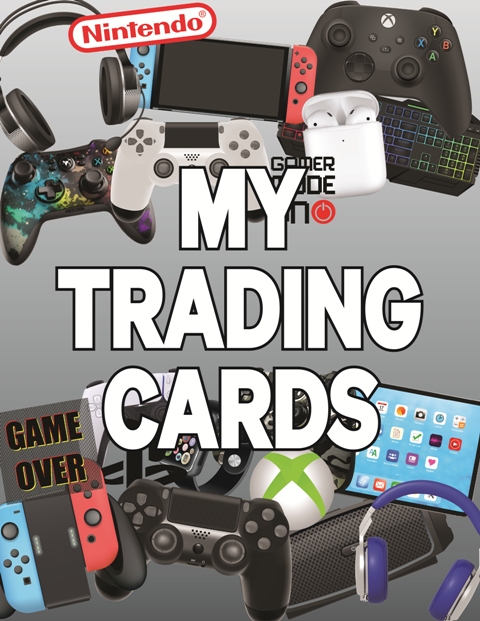 TRADING CARD BOOK-GAMING COLLAGE