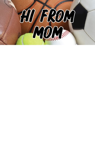 CAMP NOTEPADS FROM MOM-OVERSIZED SPORTS BALLS