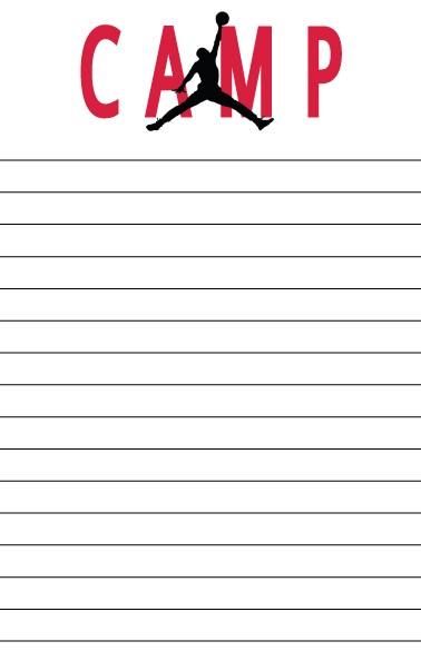 CAMP NOTEPAD-JUMPMAN GENERIC CAMP STATIONERY