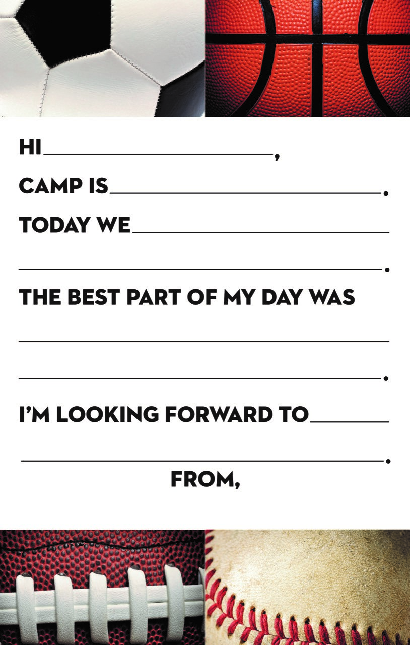 CAMP NOTEPAD-(Camp Stationery)-FOUR CORNER SPORTS FILL IN