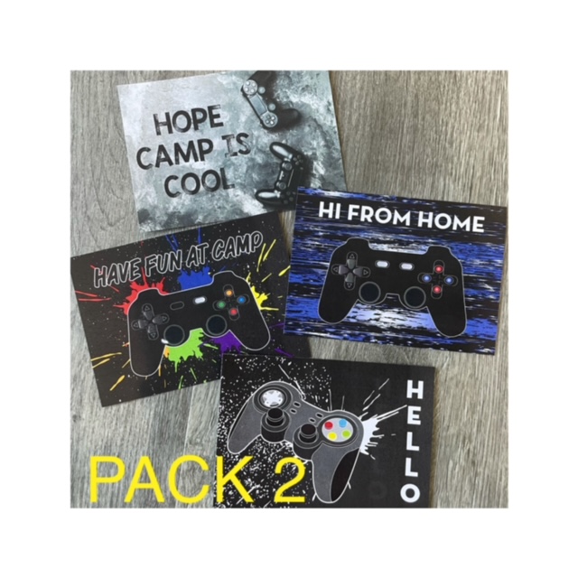 POSTCARD PACK (8CT)-GAMING CONTROLLER