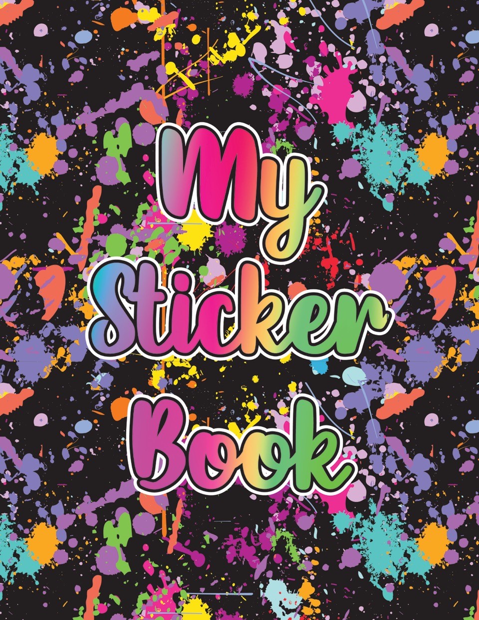 MY STICKER BOOK-SPLATTER PARTY