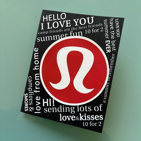 LULU -STICKER FOLDED NOTECARD