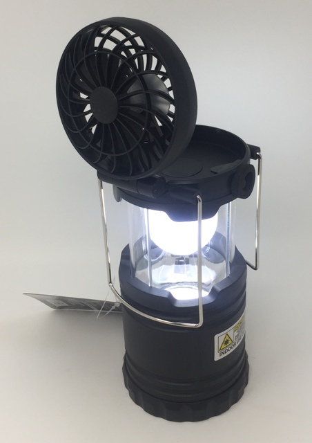 LED LANTERN FAN (BLACK & HUNTER GREEN)