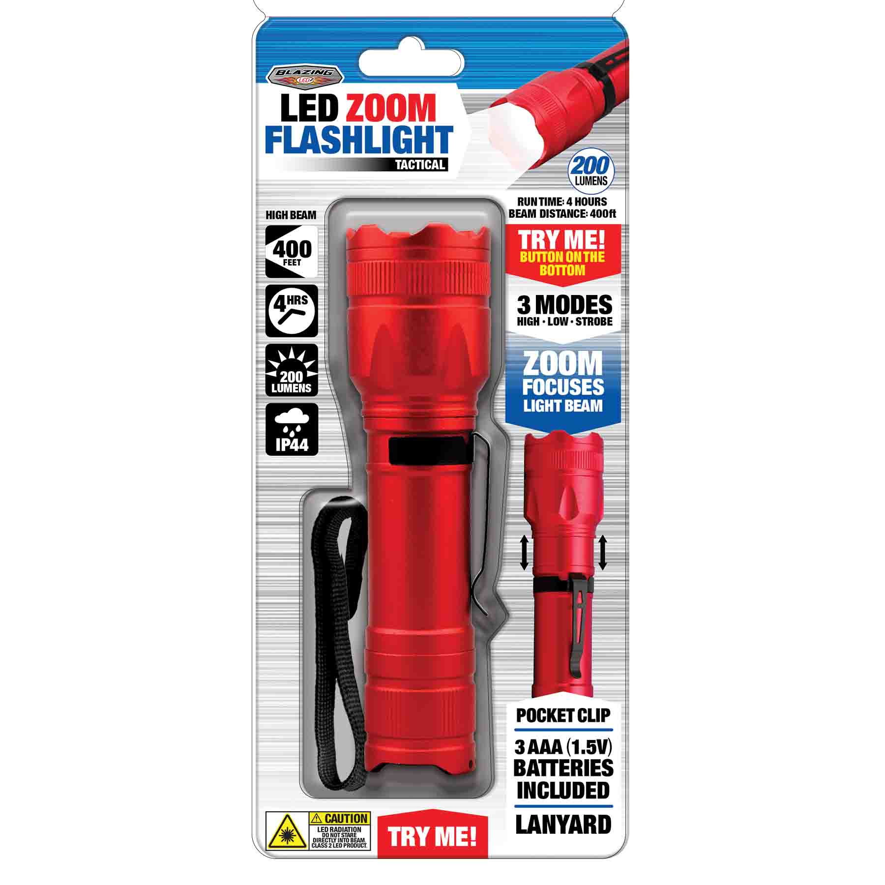 ZOOM 200 LUMEN FLASHLIGHT