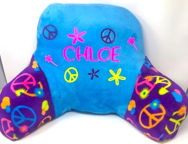 Custom Boyfriend Pillow-Fuzzy Peace Signs
