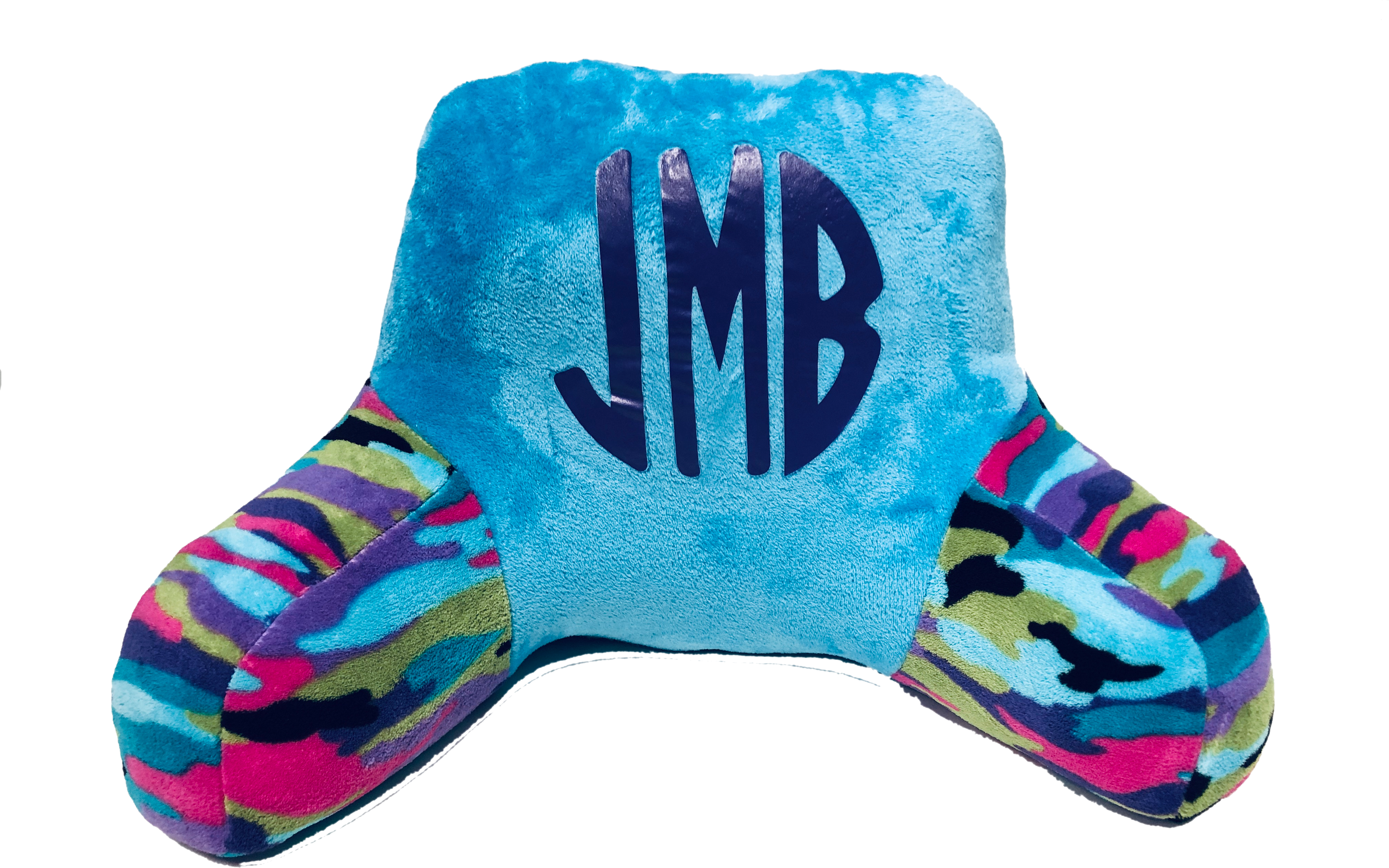 Custom Boyfriend Pillow-Fuzzy Camo with Monogram