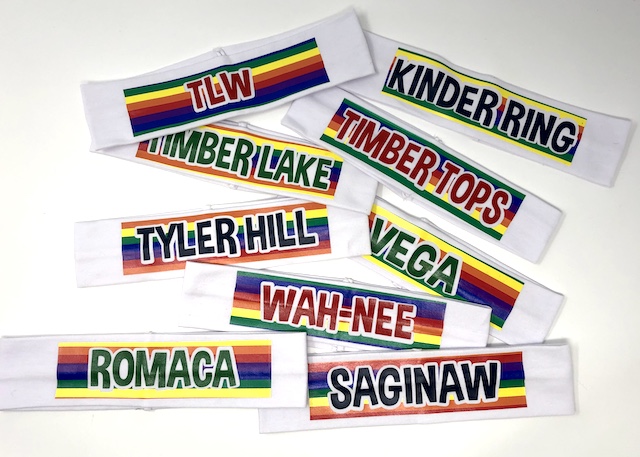 Camp Headband-Rainbow Stripe