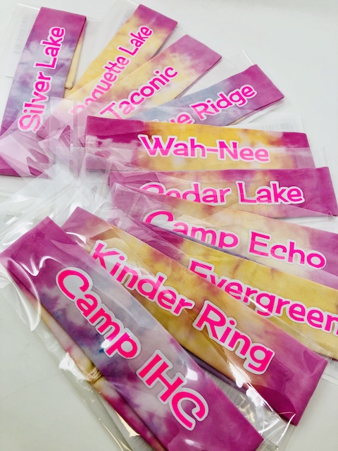 Camp Headband-Tie Dye Neon