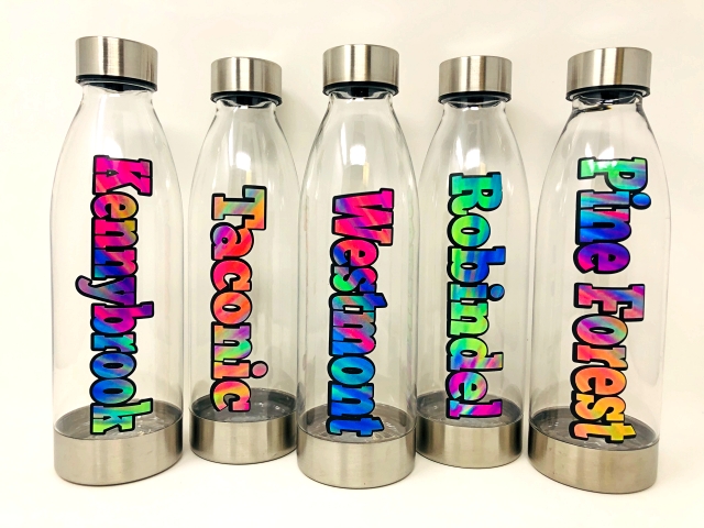 CAMP WATER BOTTLE-CLEAR RAINBOW