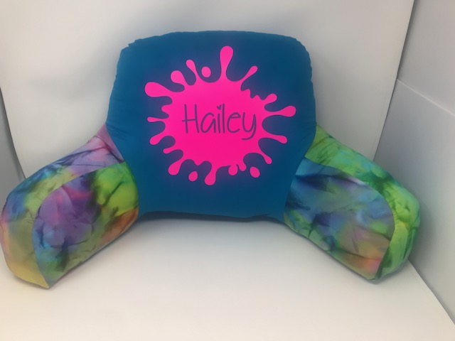 Custom Boyfriend Pillow--Tie Dye with Splatter Name