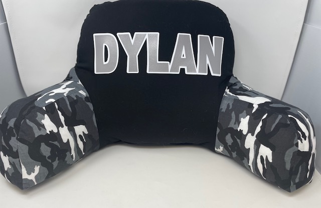 Custom Boyfriend Pillow--Black Camo