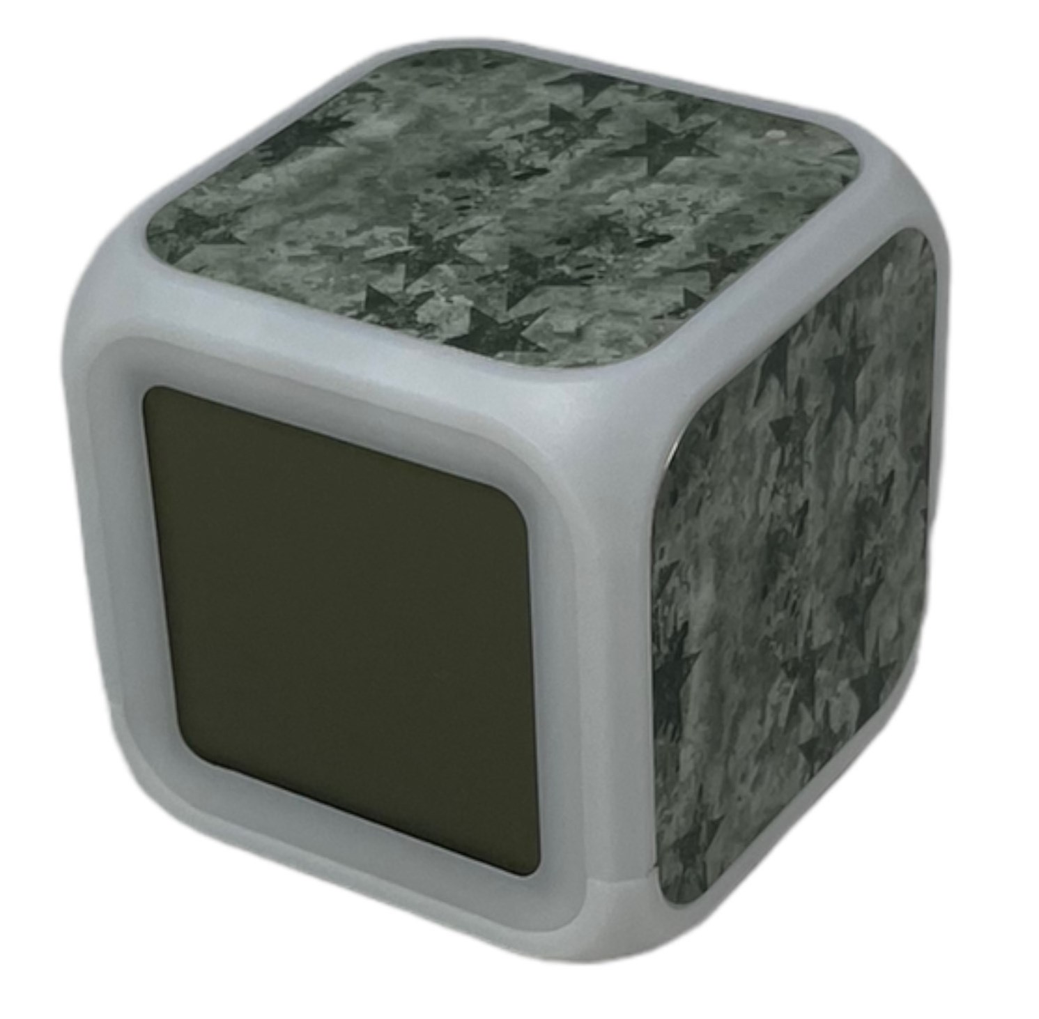 ALARM CLOCK GREY STARS