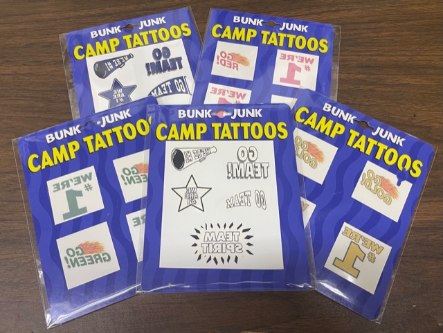 Color War Tattoos (Bunk Junk)