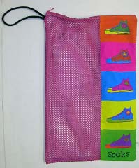 Sneaker Zipper Sock Bag