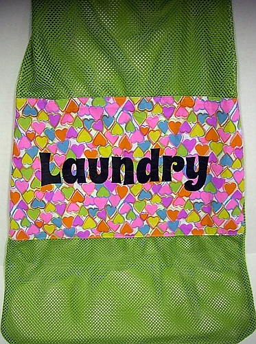 Laundry Bag-Rainbow Heart